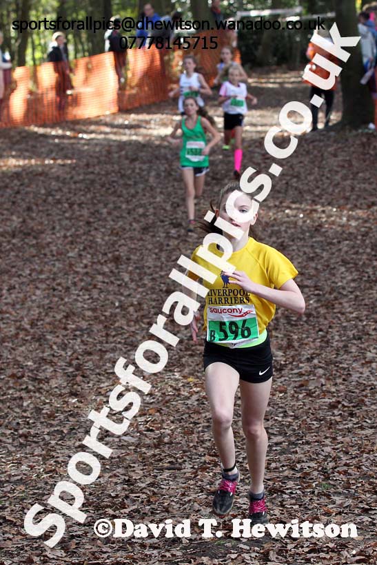 Girls under-13s National Cross Country Relays. Photo: David T. Hewitson/Sports for All Pics